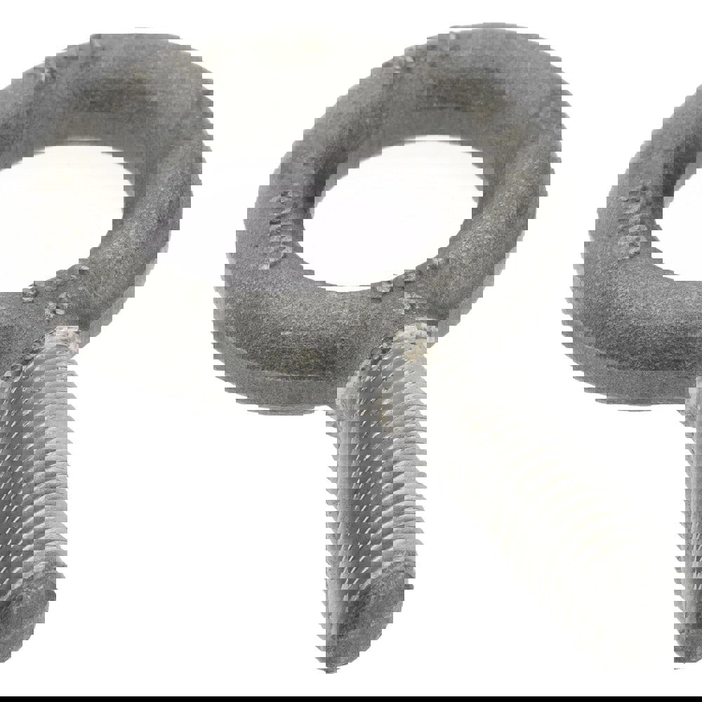 Fixed Lifting Eye Bolt: Without Shoulder, 1,300 lb Capacity, 3/8-16 Thread, Grade 1030 Steel